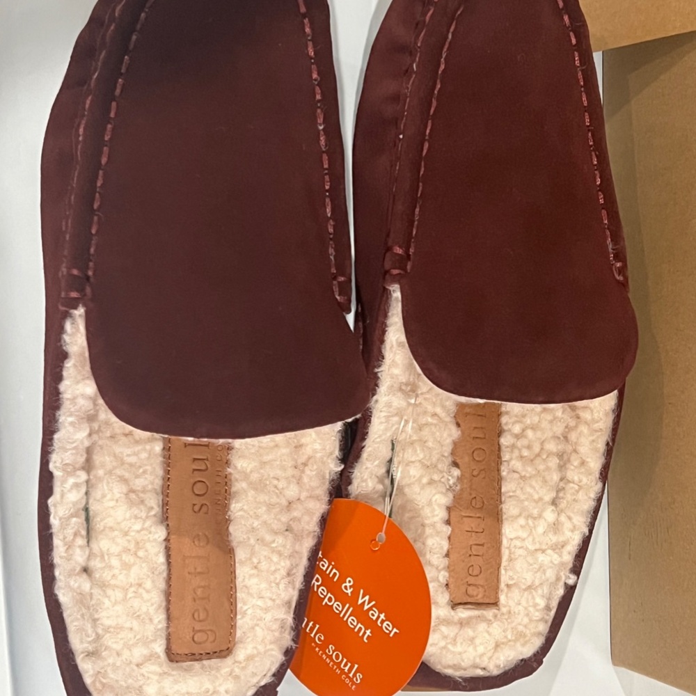 NIB Gentle Souls Mina Driver Mule Cozy by Kenneth Cole INDOOR OUTDOOR SHOES - Picture 12 of 14